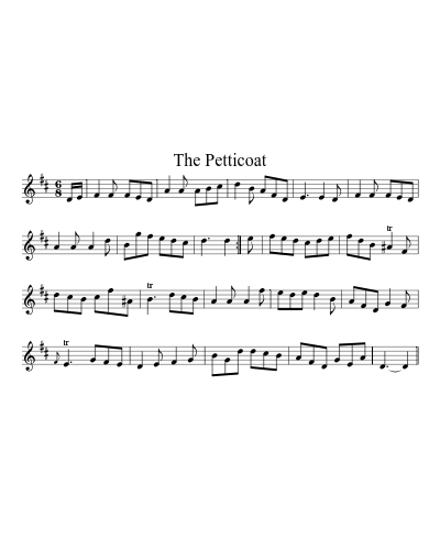The Petticoat sheet music preview