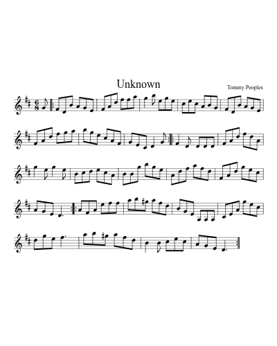 Unknown (Version 4) sheet music preview