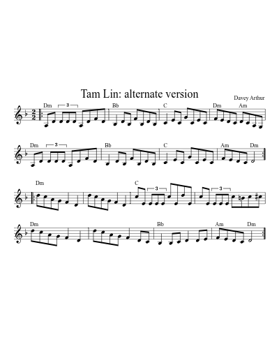 Tam Lin: alternate version (Version 2)