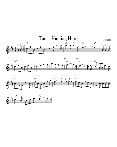 Tam's Hunting Horn (Version 2)