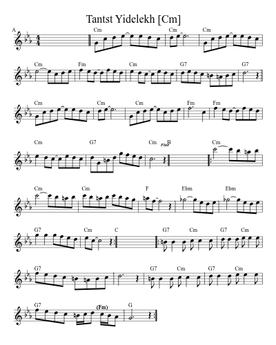 Tantst Yidelekh    [Cm]