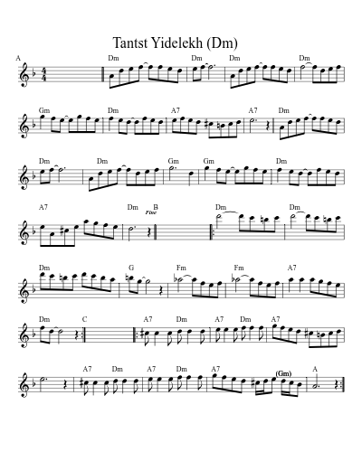 Tantst Yidelekh    (Dm)
