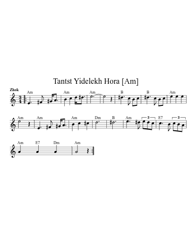 Tantst Yidelekh Hora   [Am]