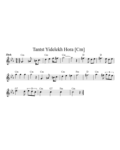 Tantst Yidelekh Hora   [Cm]