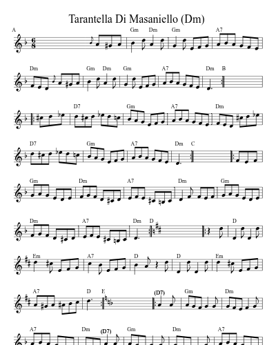 Tarantella Di Masaniello  (Em)