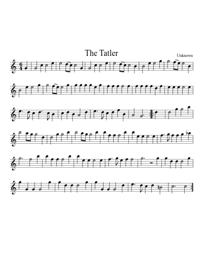 The Tatler sheet music preview