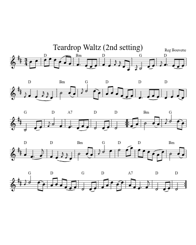Teardrop Waltz (2nd setting) (Version 2) preview