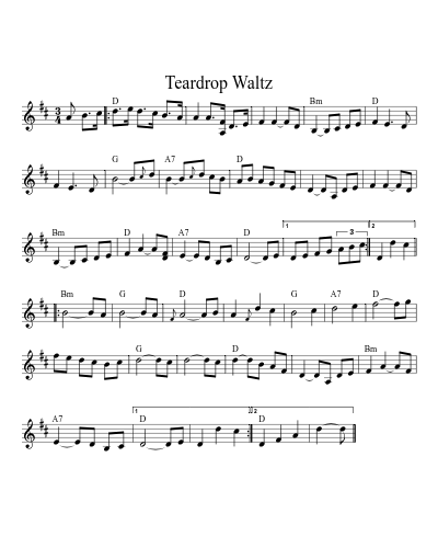 Teardrop Waltz (Version 3)