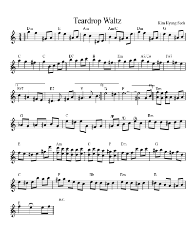 Teardrop Waltz (Version 5)