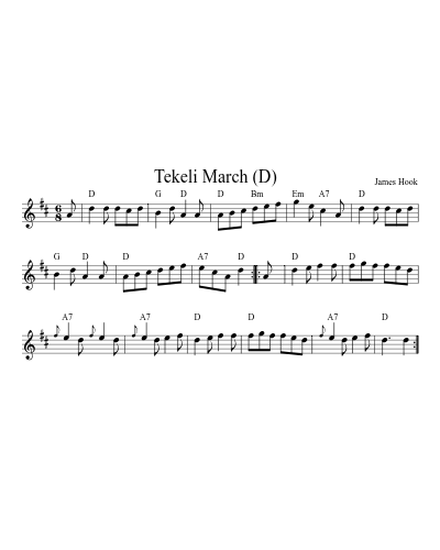 Tekeli March   (D) (Version 5)