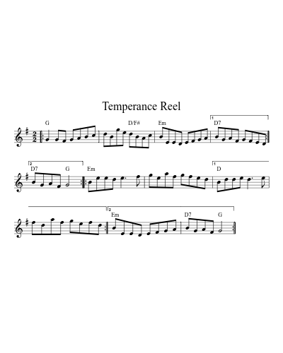 Temperance Reel (Version 13)