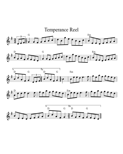 Temperance Reel (Version 16)