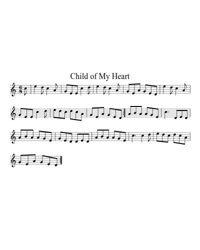 Child Of My Heart (Version 2) preview