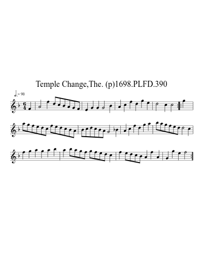 Temple Change,The. (p)1698.PLFD.390