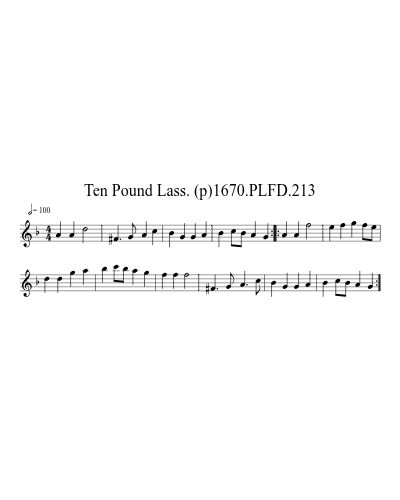 Ten Pound Lass. (p)1670.PLFD.213