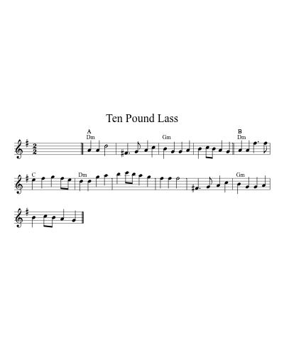 Ten Pound Lass (Version 2)