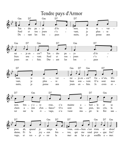 Tendre pays d'Armor (Version 2)