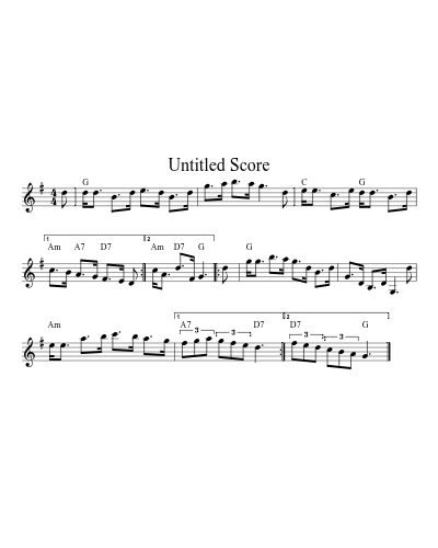 Test Dance80bar Str sheet music preview