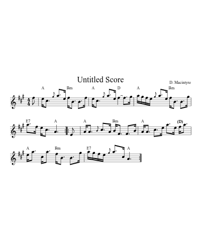 Test Dance80bar Str (Version 3) sheet music preview