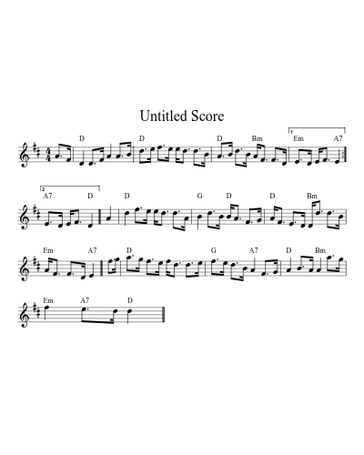 Test Dance80bar Str (Version 4) sheet music preview