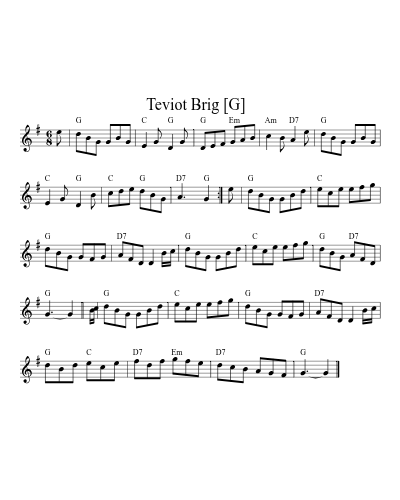 Teviot Brig   [G] (Version 4)