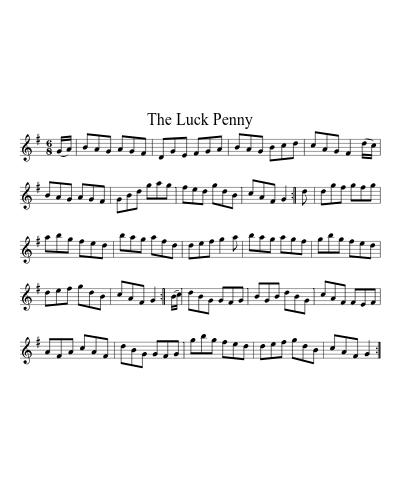 The luck penny (Version 2) sheet music preview