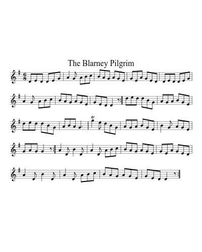 The blarney pilgrim (Version 2) sheet music preview