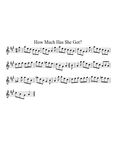 How much has she got? (Version 2)