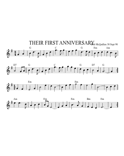 THEIR FIRST ANNIVERSARY (Version 2)