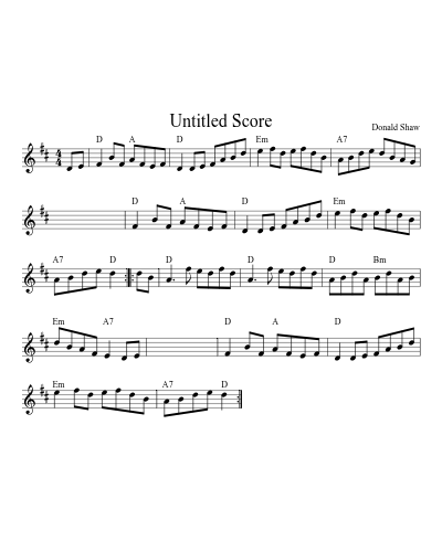 There And Back (Version 2) sheet music preview