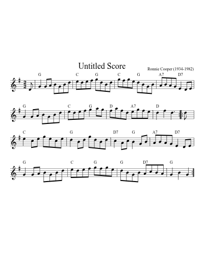 There And Back (Version 3) sheet music preview