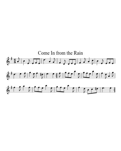 Come In From The Rain (Version 3) preview