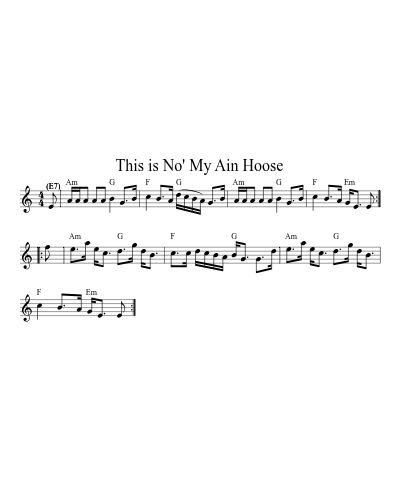 This is No' My Ain Hoose (Version 2)