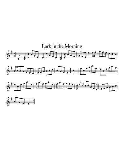 Lark In The Morning (Version 2)