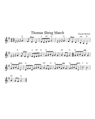 Thomas Shrug March (Version 2)