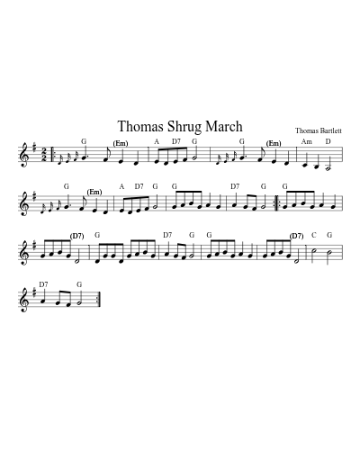 Thomas Shrug March (Version 3)