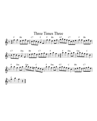 Three Times Three