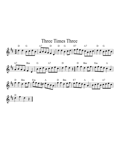 Three Times Three (Version 2)