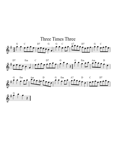 Three Times Three (Version 11)