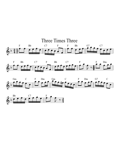 Three Times Three (Version 12)