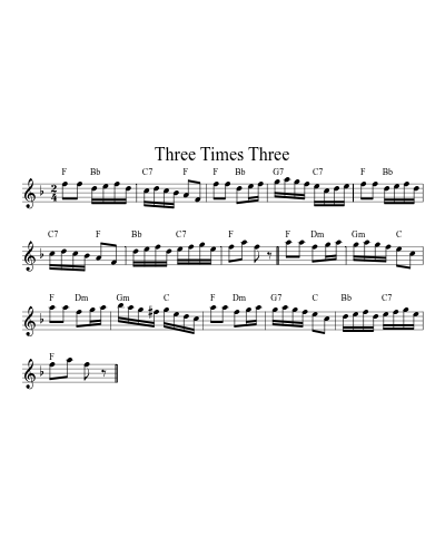Three Times Three (Version 13)