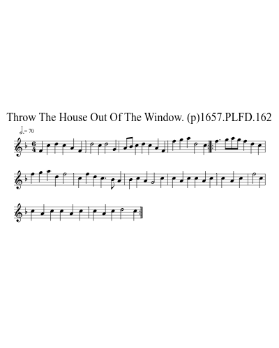 Throw The House Out Of The Window. (p)1657.PLFD.162 preview