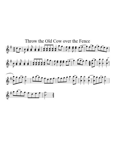 Throw the Old Cow over the Fence preview