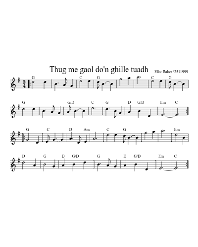 Thug me gaol do'n ghille tuadh preview