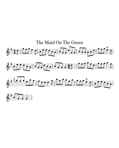 The Maid On The Green sheet music preview