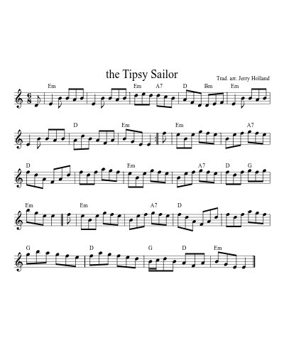 the Tipsy Sailor (Version 3)
