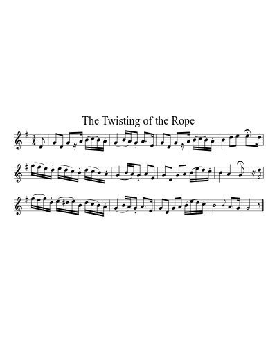 The Twisting of the Rope sheet music preview