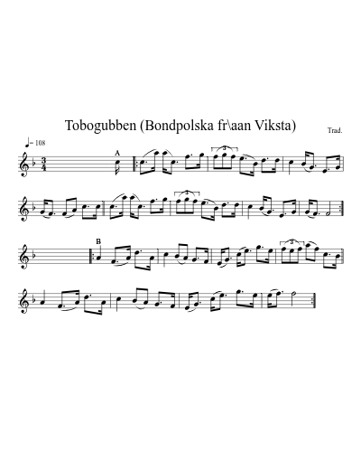 Tobogubben (Bondpolska fr\aan Viksta)
