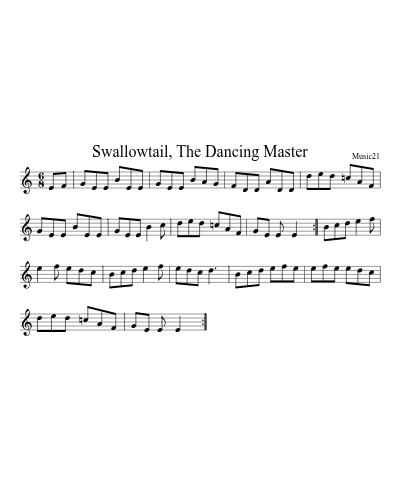 Swallowtail, The Dancing Master