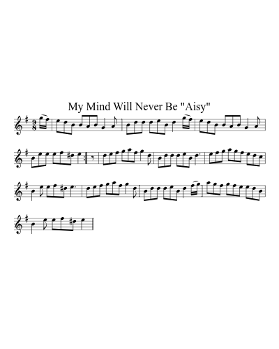 My Mind Will Never Be "Aisy" preview